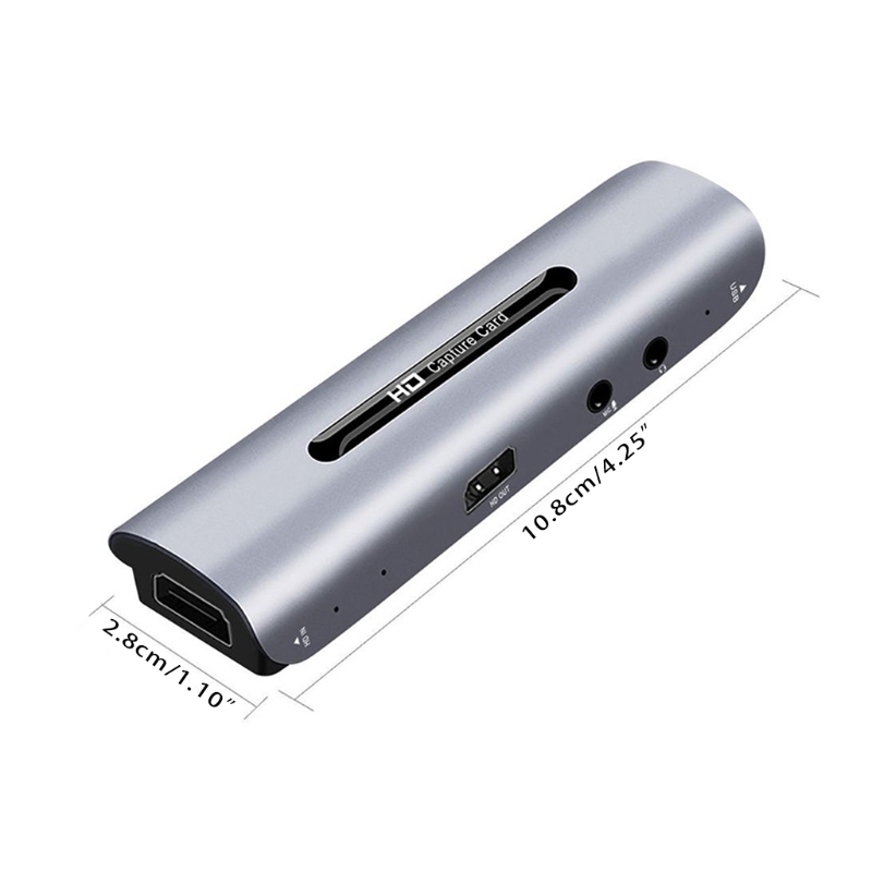 Audio Video Capture Card 4K 1080P 60Hz HDMI-compatible to USB 3.0 Video Capture Board for Game Record Live Streaming