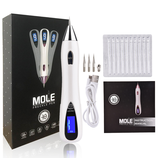10 Level Laser Plasma Pen Tattoo Freckle Black Dots Wart Mole Remover Dark Spot Skin Tag Removal Pen Skin Care Face Cleaner