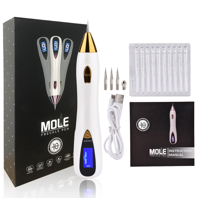 10 Level Laser Plasma Pen Tattoo Freckle Black Dots Wart Mole Remover Dark Spot Skin Tag Removal Pen Skin Care Face Cleaner