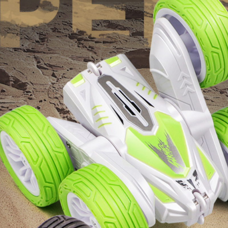 Mini swing arm stunt car charging remote control double-sided stunt car children's tumbling stunt dump truck