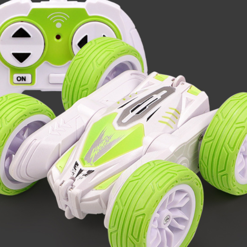 Mini swing arm stunt car charging remote control double-sided stunt car children's tumbling stunt dump truck