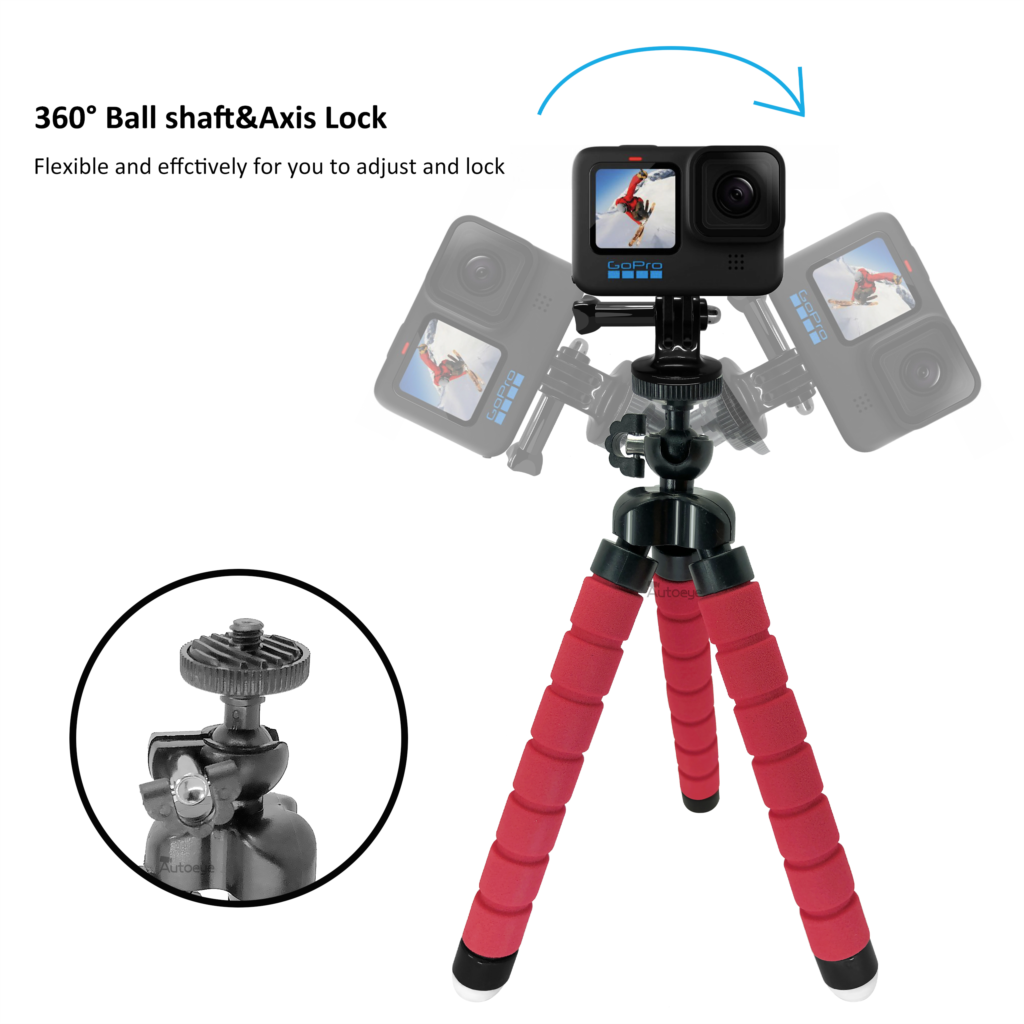 GoPro Hero 10 9 8 7 6 Black Holder Flexible Octopus Tripod Bracket for Camera Selfie Stand Monopod Go Pro Accessory accesorios