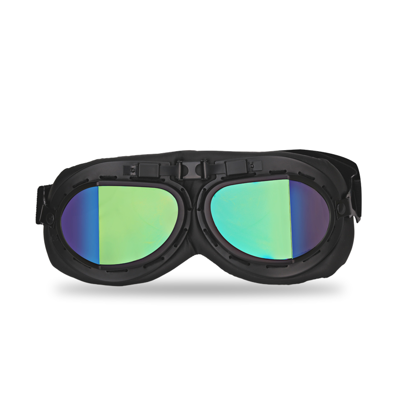 BLACK  Motorcycle Goggles Vintage Scooter Glasses Goggles FOR Motorbike Bike Helmets Goggles Windproof Off Road Free shipping