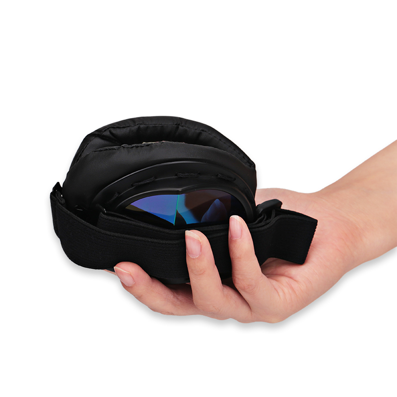 BLACK  Motorcycle Goggles Vintage Scooter Glasses Goggles FOR Motorbike Bike Helmets Goggles Windproof Off Road Free shipping