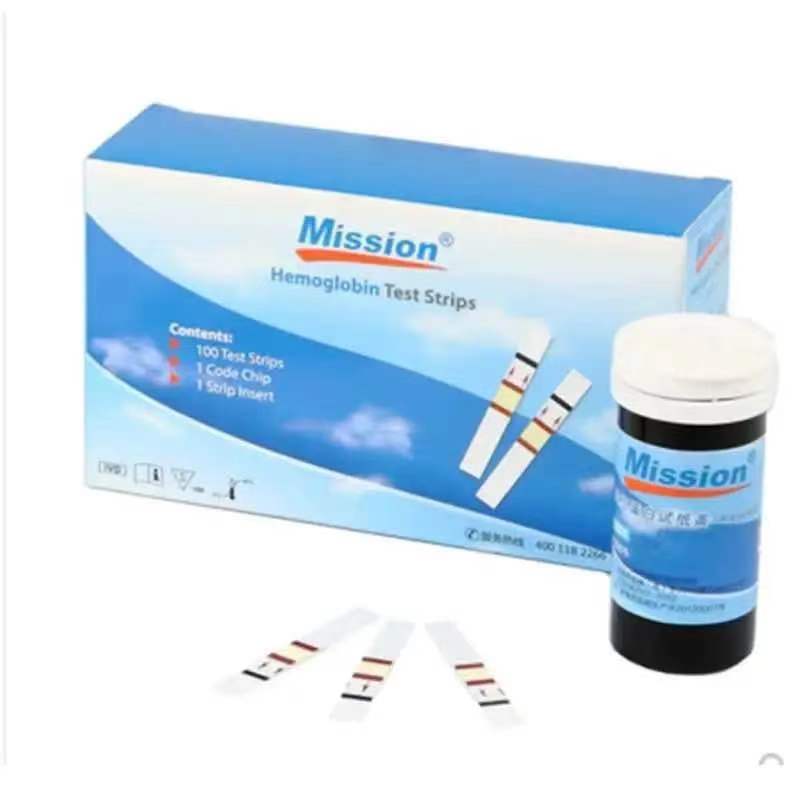 Hemoglobin analysis tester Meter home Hb Analyzer anemia tester strip heme test with 100 teanalysis tester Meter home