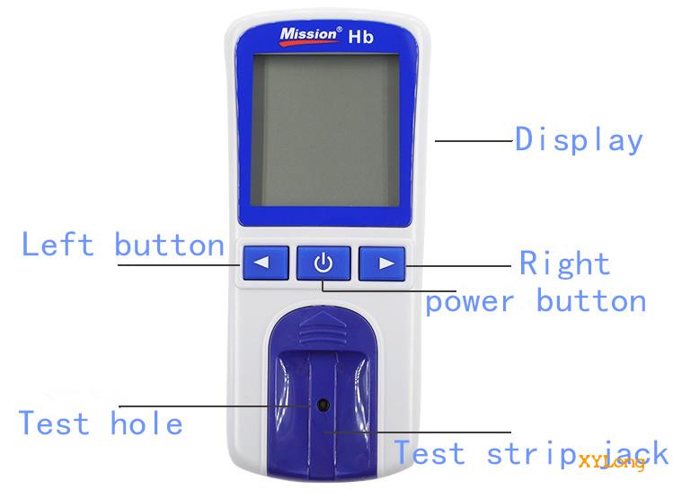 Hemoglobin analysis tester Meter home Hb Analyzer anemia tester strip heme test with 100 teanalysis tester Meter home