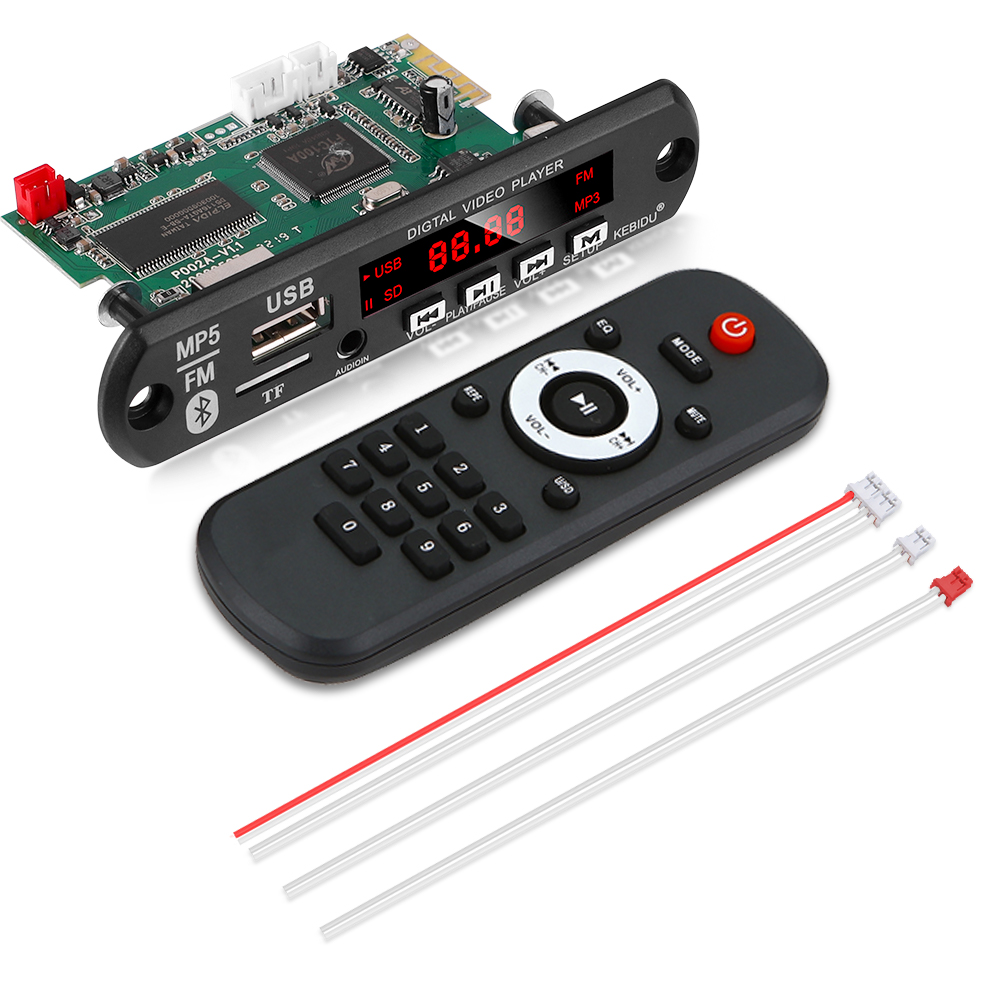 MP5 Player Detector Module FM Bluetooth Decoders Support USB TF MP3 WAV Lossless Decoding Diy Kit Electronic PCB Board Module