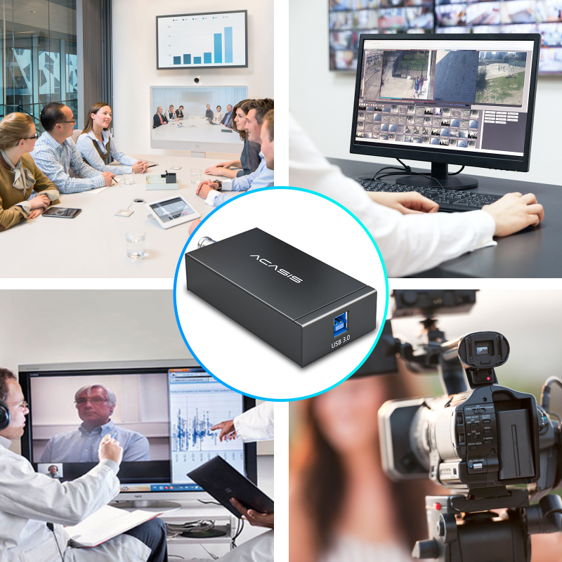 AHD to USB 3.0 Video Capture Card PS4 recording 1080P HD capture card for Live Streaming Support vMix OBS