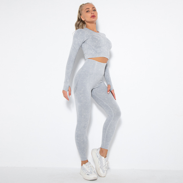 Women Yoga Clothing Set Sports Suit Sportswear Sports Outfit Fitness Set Athletic Wear Gym Seamless Workout Clothes Women 2Pcs