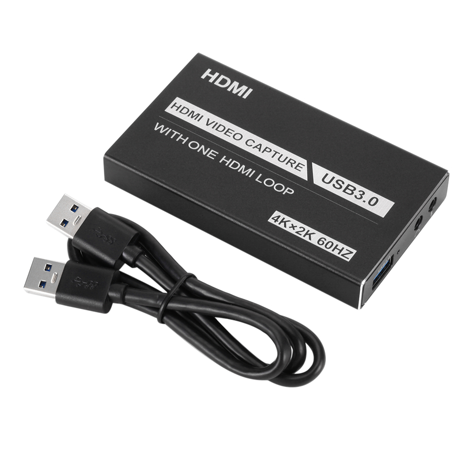 4K USB 3.0 Video Capture Card HDMI-Compatible 1080P 60fps HD Video Recorder Grabber For OBS Capturing Game Card Live