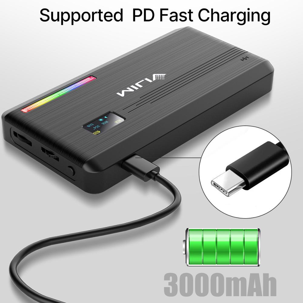 VL196 RGB LED Video Light 12W PD Fast Charging DSLR Smartphone Fill Light Dimmable RGB Effect Vlog Light On Camera