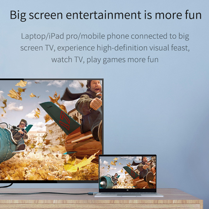 USB C to HDMI-compatible Adapter Type C Male to HDMI female Converter 4K@30Hz HD for Macbook Samsung Galaxy S10 iPad Pro