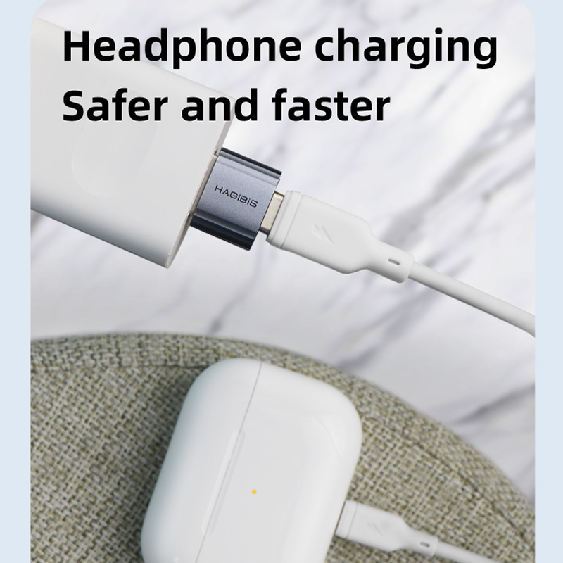 USB Male to Type C Female Adapter Type C to A Charger Cable Converter for iPhone 11 12 Mini Pro Max Airpods iPad Data