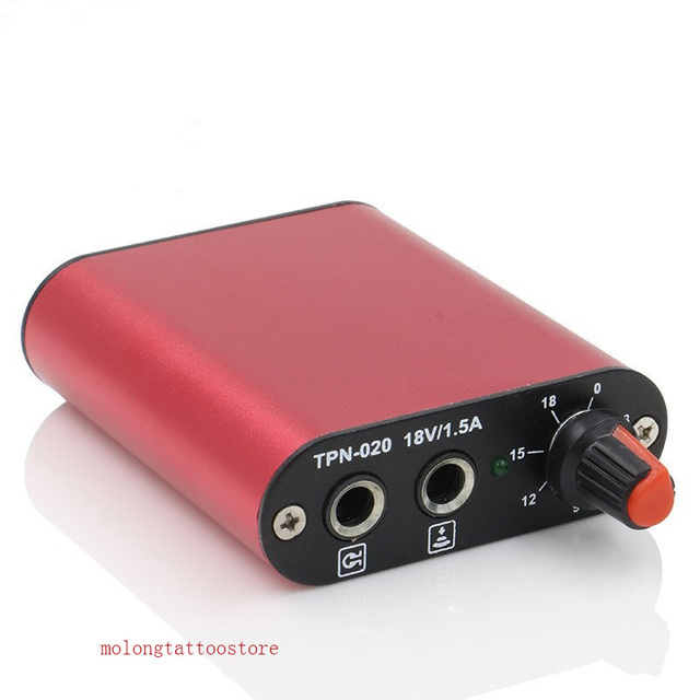 Mini Tattoo Power Supply 1pcs Professional Black/Red/Blue Power Supply For Tattoo Rotary Machine Gun Tattoo Tool