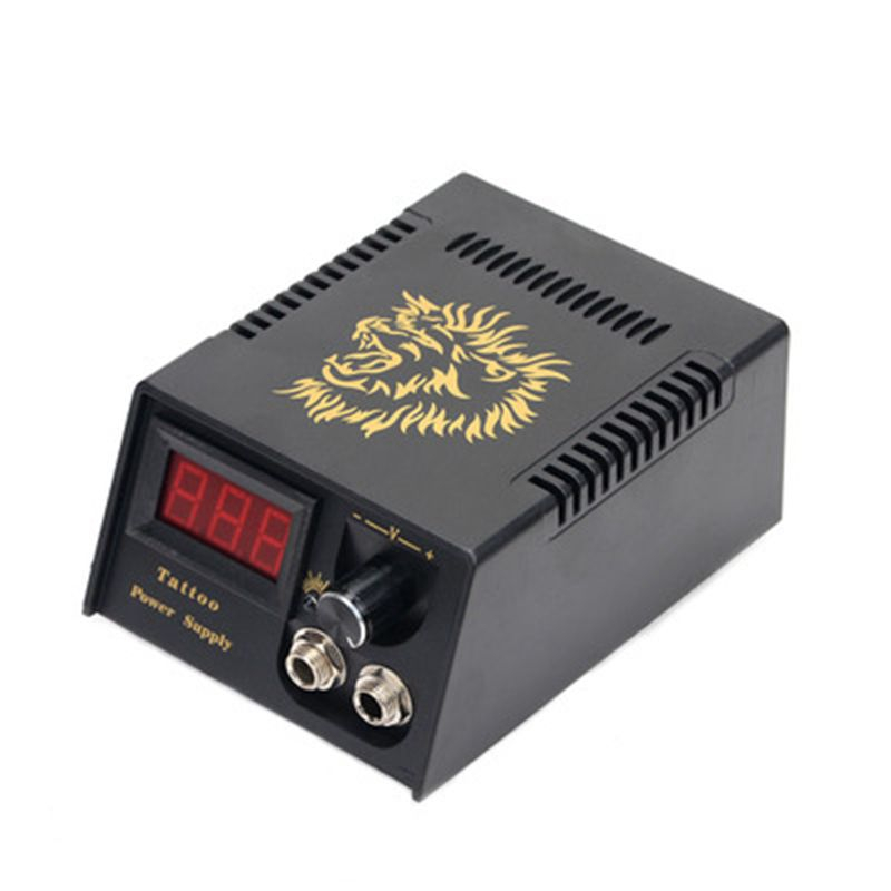 Tattoo Power Supply Set Tattoo Kits LCD Display Double Output Digital Tattoo Foot Pedal Tattoo Switch Clip Cord Tattoo Supplies