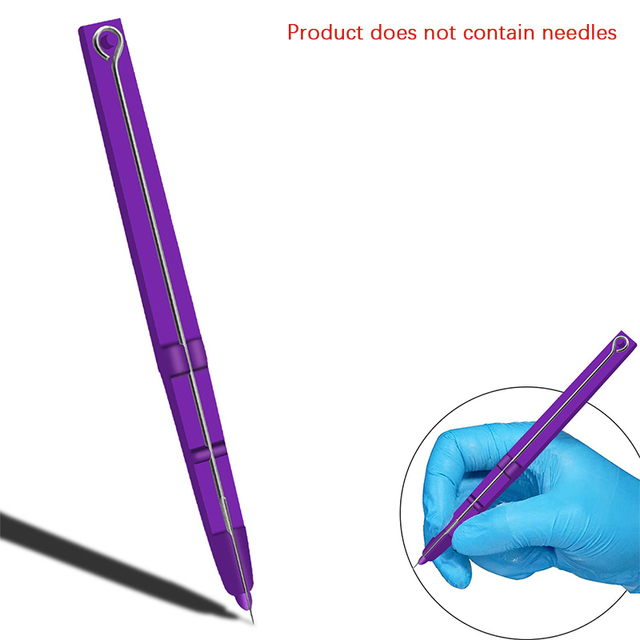 1pcs Tattoo Hand Pen Holder Poke Stick Pen Needle Holder Stick Grip Traditional DIY Manual Body Arts Tattoo Needles Accessories