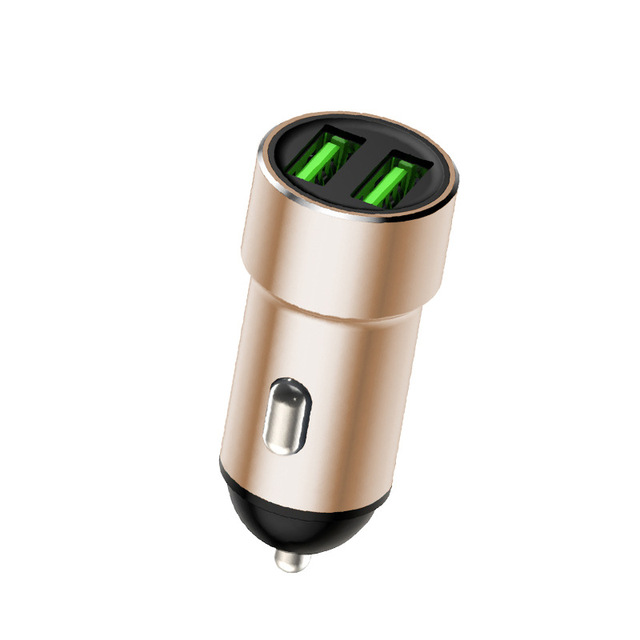 4.8A 5V Car Chargers 2 Ports Fast Charging Universal Aluminum Dual USB Car-charger Adapter