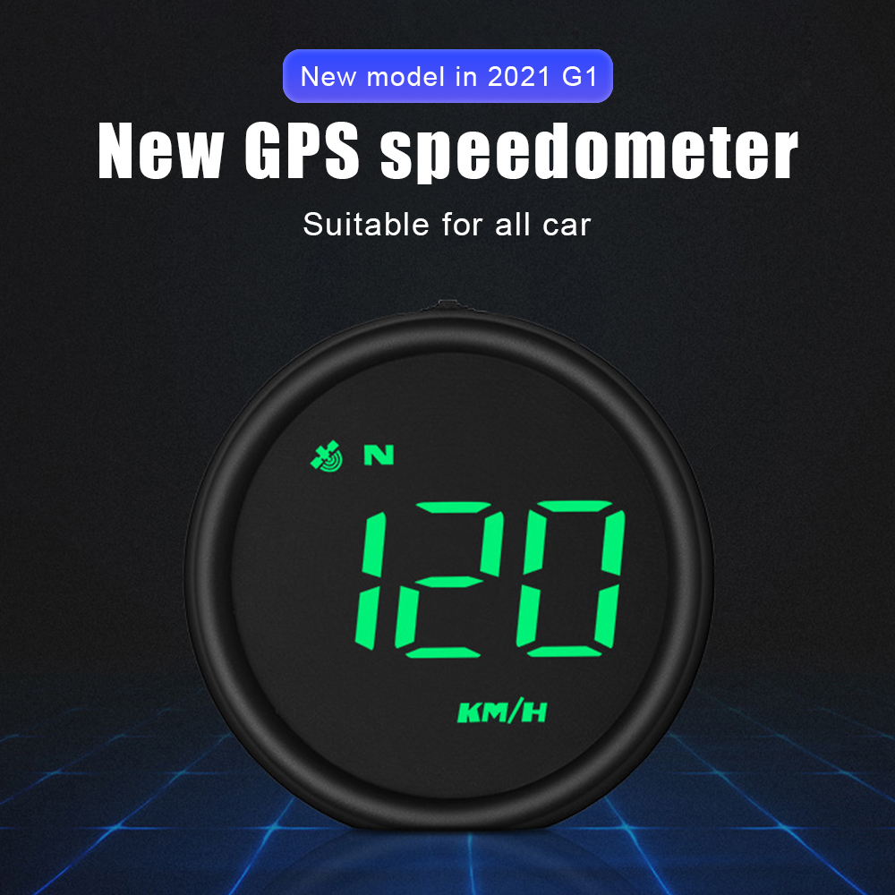 Car Head Up Display HUD Digital Gauges Outdoor off-road Guide Smart Gadgets GPS Overspeed Alarm Speedometer