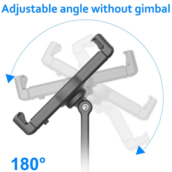 ST-20 Adjustable Vertical Shooting Mount Plastic Tablet Mount Holder Mobile Stand Conference Lecture Live Tripod Mount