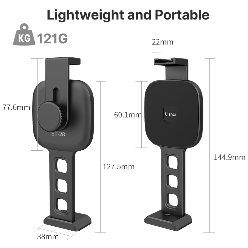 ST-28 Magnetic Phone Mount Holder for iPhone 12 13 Tripod Mount with Magsafe Vertical Shooting Cold Shoe Video Light