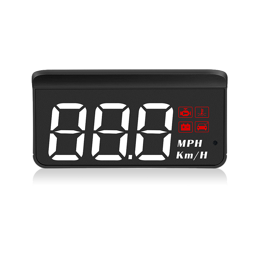 Car HUD OBD2 Head-up Display Windshield Speed Projector Speedometer Windshield KM/H MPH Water Temperature EUOBD