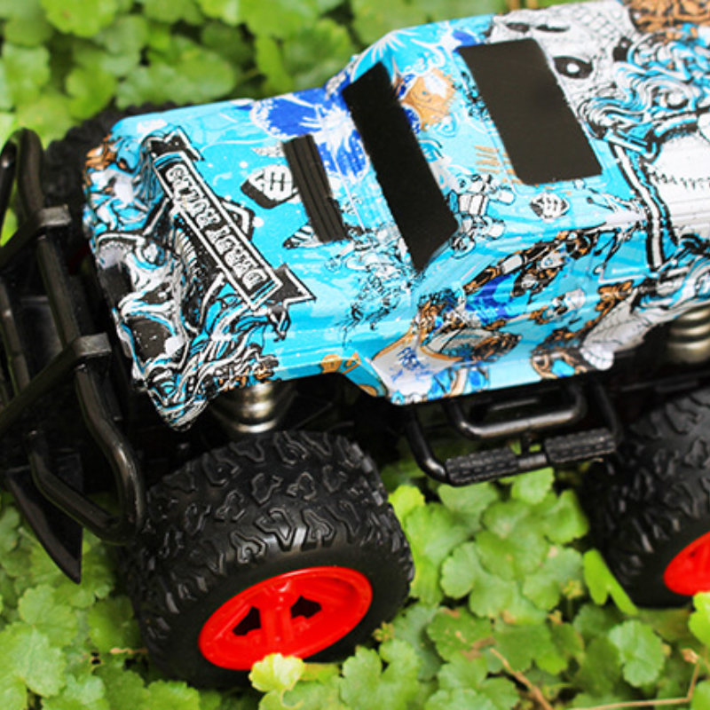 Children's toy wireless four-way remote control off-road vehicle electric car model graffiti toy car