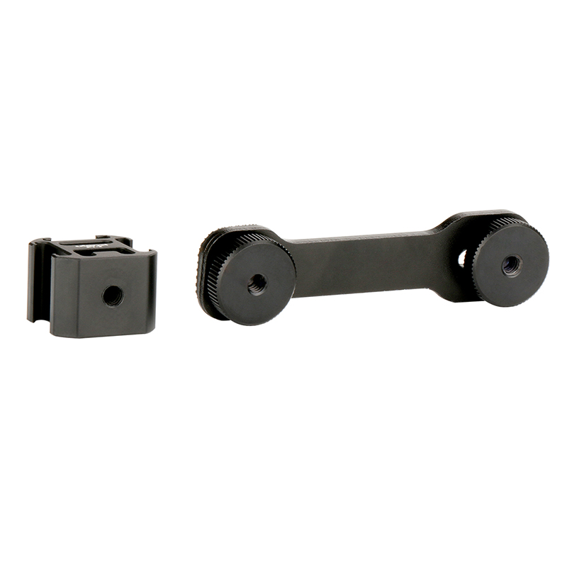 PT-3 Metal Extension Bar 3 Cold Shoe Mounts for Zhiyun Smooth 4/DJI OSMO/Vimble 2 Gimbal LED Light BY-MM1 Microphone