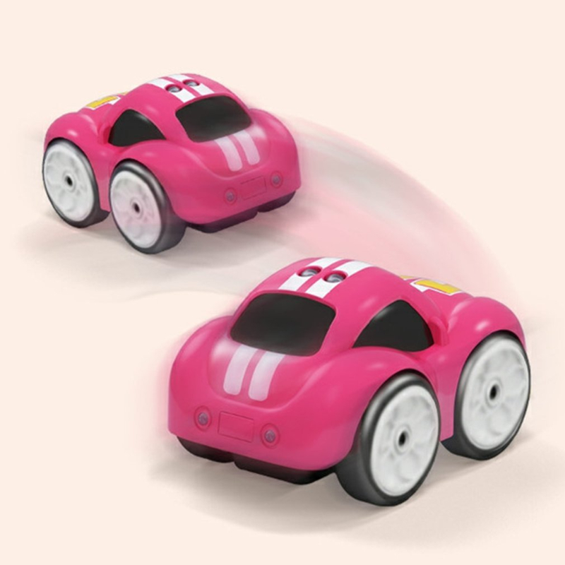 1PC RC Intelligent Sensor Remote Control Cartoon Mini Car Radio Controlled Electric Cars Mode Smart Music Light Toys for Children