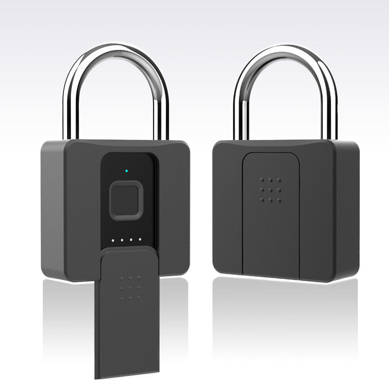 Smart Fingerprint Padlock Anti-Rust Waterproof Biometric Drawer Cabinet Gate Door Lock With Key