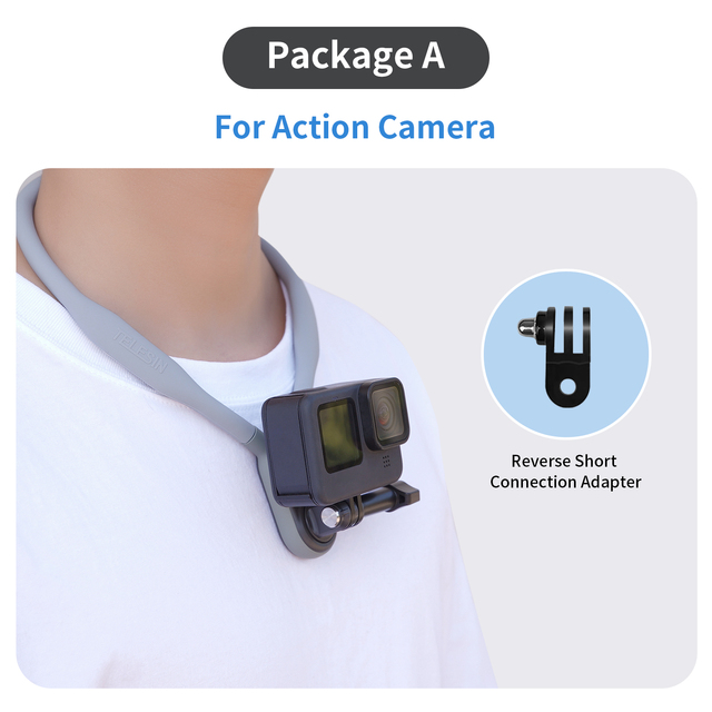 Neck Hold Mount for GoPro Hero 10 9 8 7 6 5 4 Insta360 DJI Osmo Action2 Samsung Smartphone  Magnetic GoPro Accessories