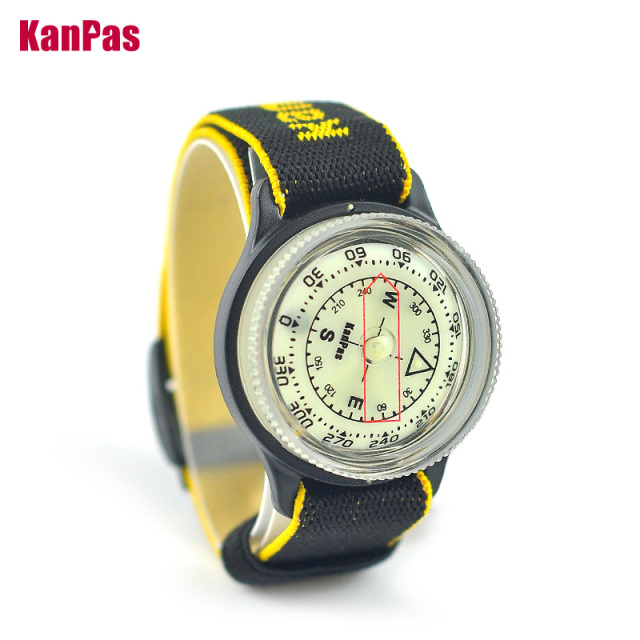 WristBand sighting compass, water proof, Light weight outdoors trekking ,hunting, hiking / with extra powerful luminous compass