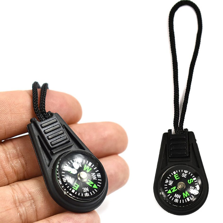 2PC Mini Compass  Camping Hiking Pocket Compass Pendant Portable Compass Navigation Climing Riding Holiday Kids Gift Outdoor Tool