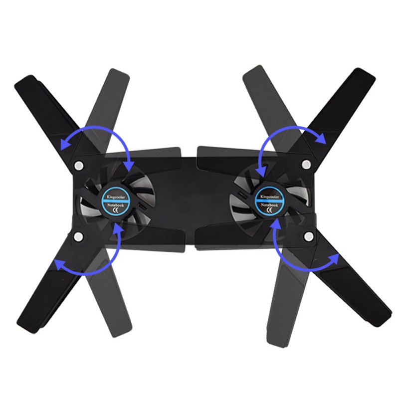 Laptop Cooling Pad Laptop Cooler USB Powered Cooling Pad Stand 2 Fans for Laptop Universal 7 15 Inch 1pc