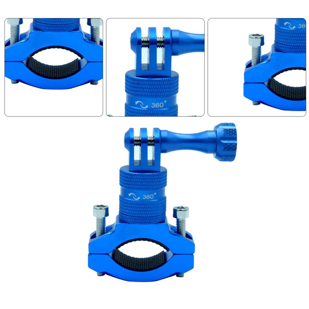 Bike Bicycle Phone Holder 360 Swivel Universal Cycling Motorcycle Handle Bar Stand Mount Clamp Metal for MTB Gopro Action Camera