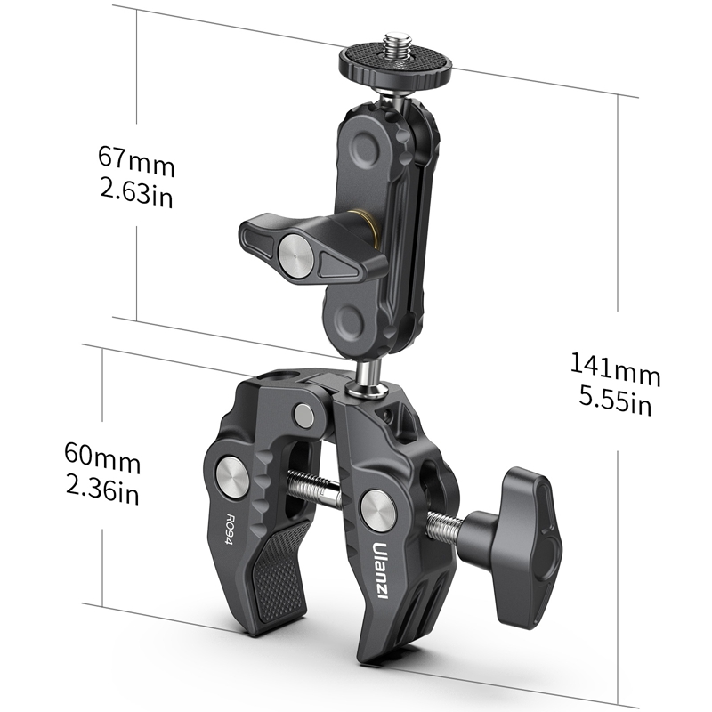 Super Clamp Magic Arm with 1/4 3/8 Thread Multi-function Ball Head Clamp for Canon Nikon Sony Speedlight Monitor Flash