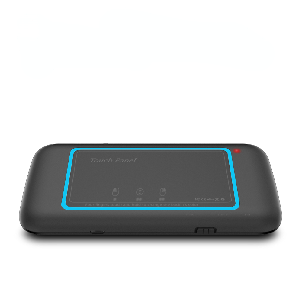 2.4G Mini Wireless Remote Keyboard  IR Leaning H20 with LED Backlit Multi-touch Touchpad by Dupad Story for Android tv