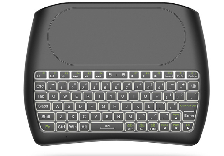 Backlight D8 Pro i8 English Russian Spanish 2.4GHz Wireless Mini Keyboard Air Mouse Touchpad 7 color backlit for Android TV BOX
