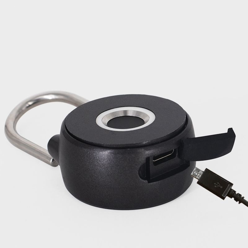 Waterproof Fingerprint Smart Padlock Lock USB Rechargeable Biometric Keyless Bag Dormitory Anti-thief Mini Electronic Lock