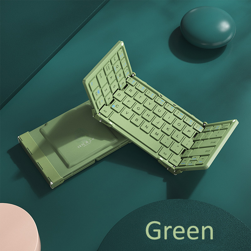 Bluetooth Wireless tablet Keyboard Folding for iPhone iPad Tablet Laptop Macbook PC Compatible with IOS Android Windows portable