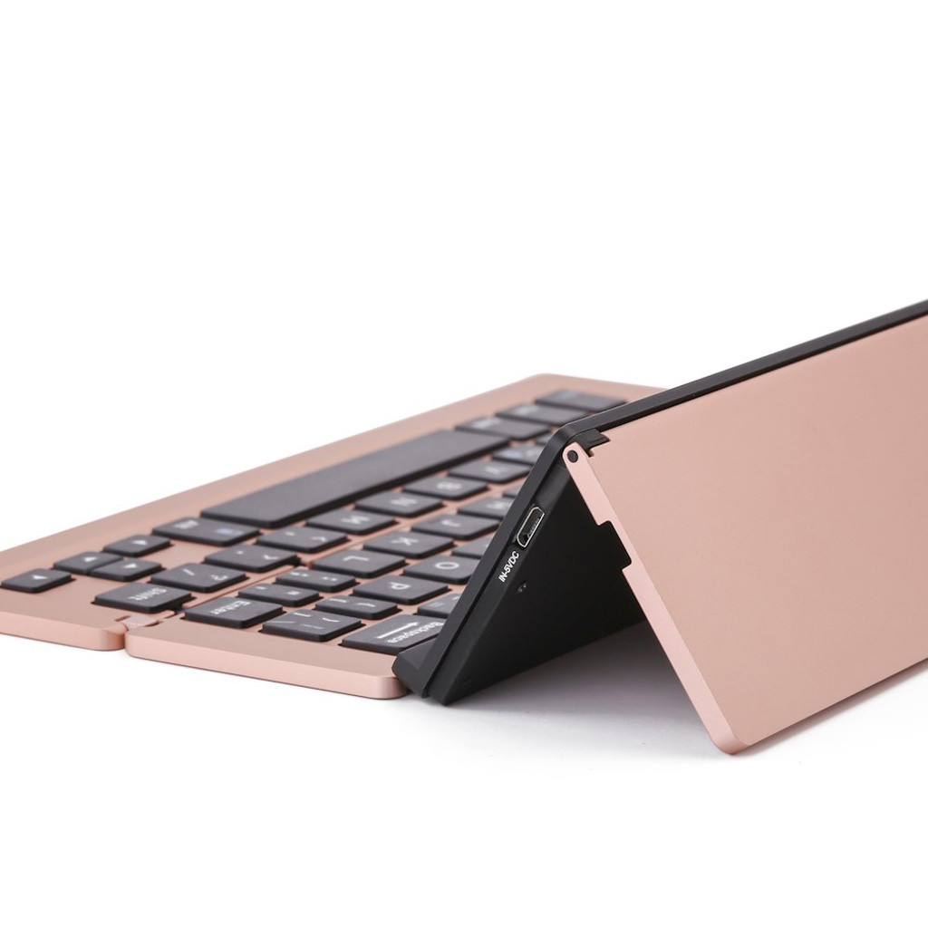 3.0 Wireless Keyboard Portable Tablet Keyboard for PC Laptop Aluminum Alloy Keyboard Foldable Bluetooth Keyboard
