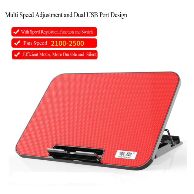 Cooling Base Laptop Cooling Pad Gaming Laptop Stand Cooler Six Fans Two USB Port 2400RPM Adjustable Notebook Stand For Laptop