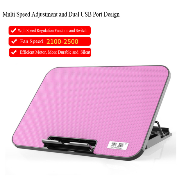 Cooling Base Laptop Cooling Pad Gaming Laptop Stand Cooler Six Fans Two USB Port 2400RPM Adjustable Notebook Stand For Laptop