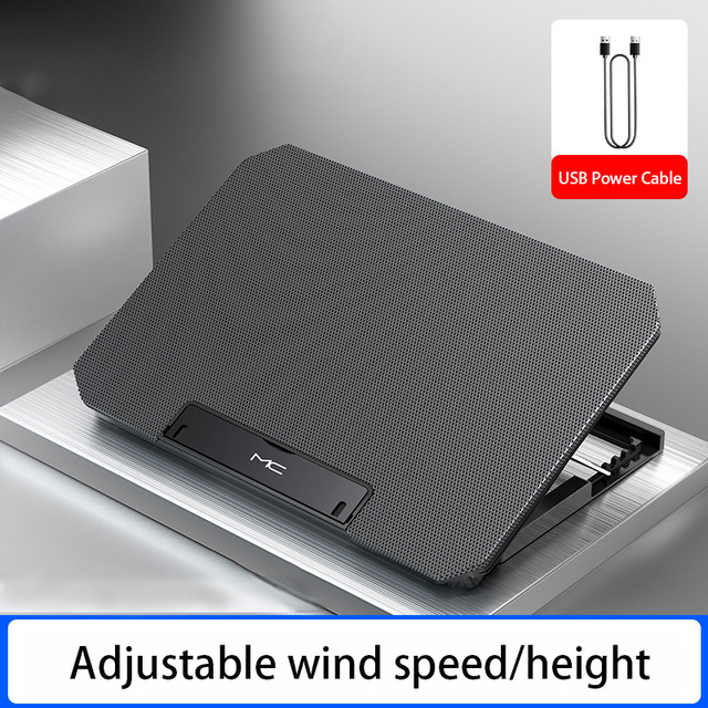 USB Laptop Cooling Pads Large Size For 12-16 Inch Notebook Silent Gaming Laptop Cooler Wind Speed Adjustable Laptop Stand