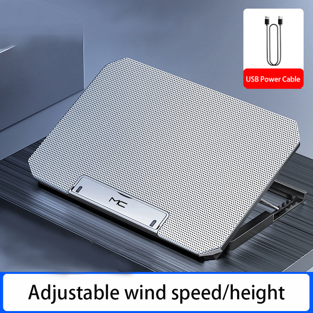 USB Laptop Cooling Pads Large Size For 12-16 Inch Notebook Silent Gaming Laptop Cooler Wind Speed Adjustable Laptop Stand