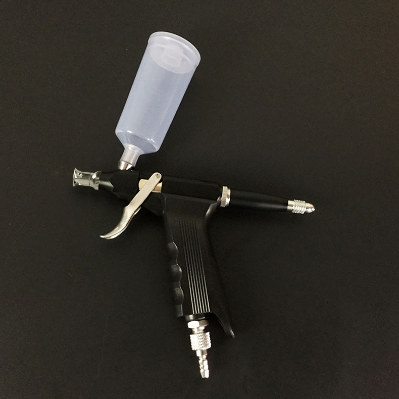 Portable Airbrush Pen Double Piston Wired G1/8 Connector Spray Gun Replaceable Cup Easy Clean And Use