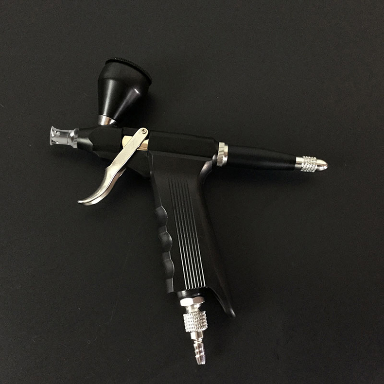 Portable Airbrush Pen Double Piston Wired G1/8 Connector Spray Gun Replaceable Cup Easy Clean And Use