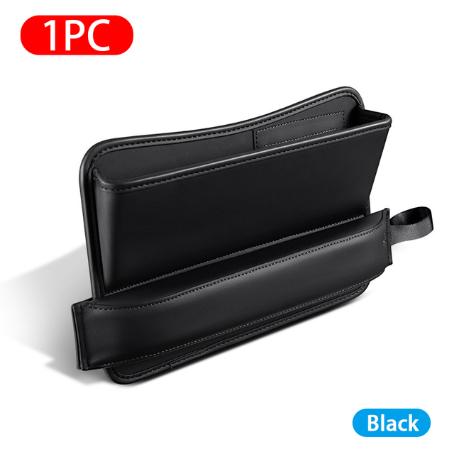 Luxury Car Seat Gap Storage Box Universal PU Leather Seat Gap Filler Car Organizer Bag for Small Stuffs Auto Stowing Tidying