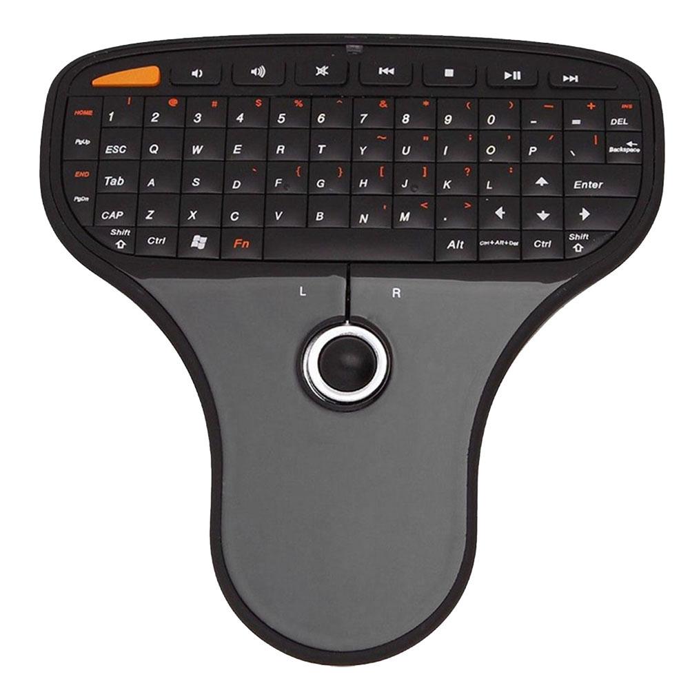 Mini Wireless Remote Keyboard Air Mouse with Trackball keyboard Ultra-light Multimedia Control Function for Android TV Box