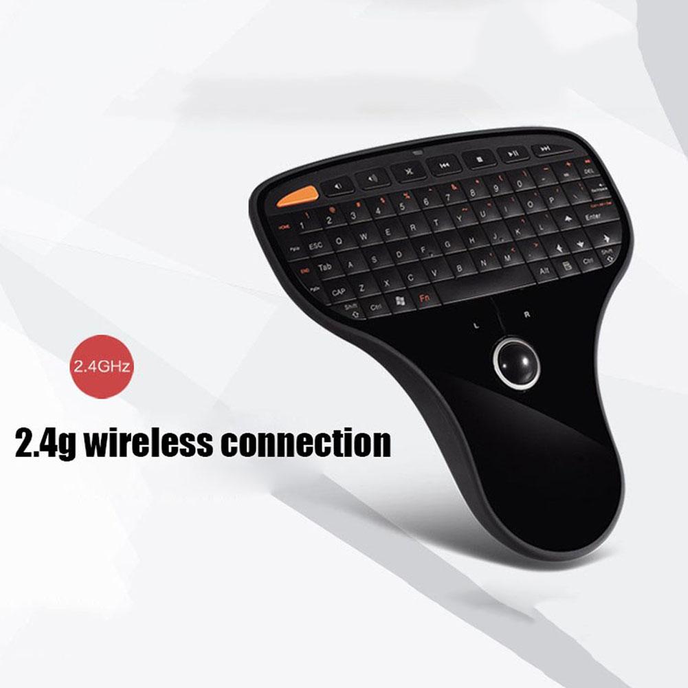 Mini Wireless Remote Keyboard Air Mouse with Trackball keyboard Ultra-light Multimedia Control Function for Android TV Box
