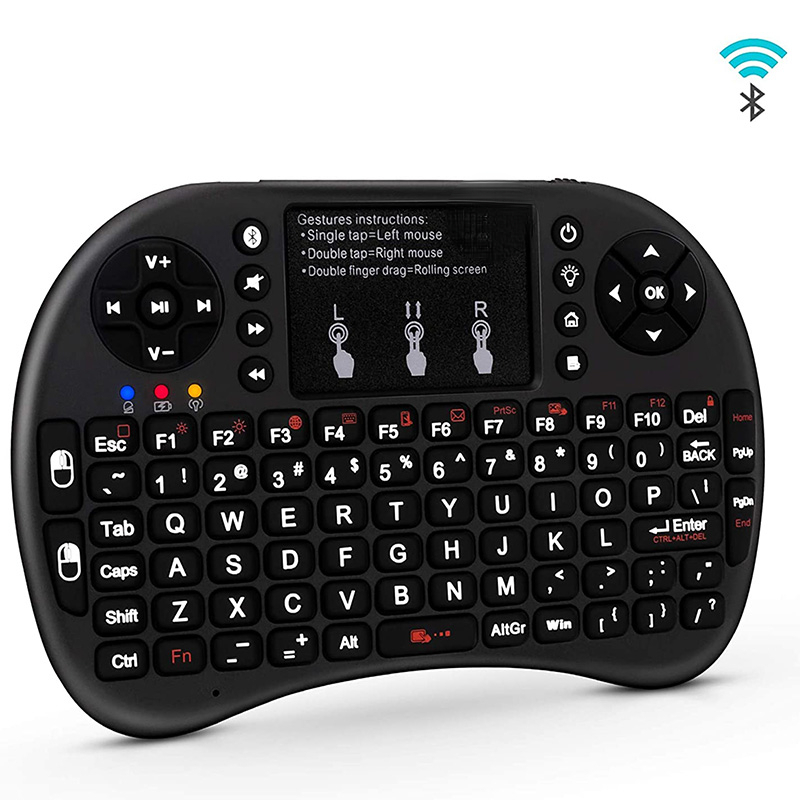 Mini Bluetooth Keyboard With Touchpad Backlit Portable i8+ Wireless Keyboard For Smartphones Laptop/PC/Windows/Mac/TV Box